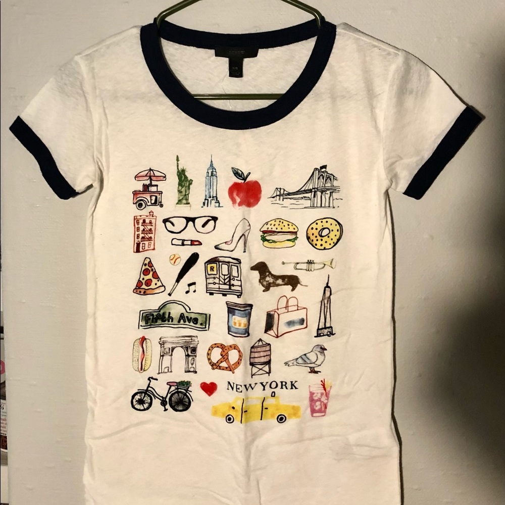 J Crew NY Cotton Crewnwxk T=Shirt